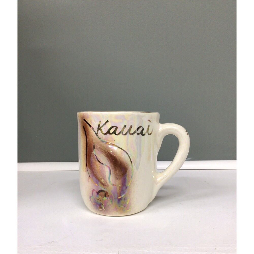 Kauai, Hawaii Coffee Mug Cup Shiny Iridescent Pearl